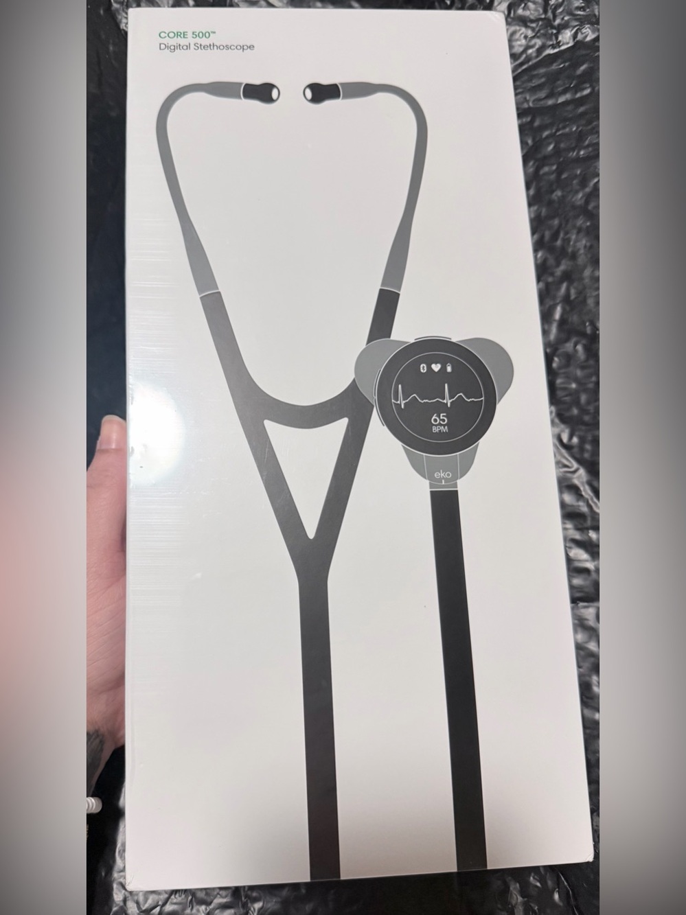 NIB Eko CORE 500 Digital Stethoscope - Silver
